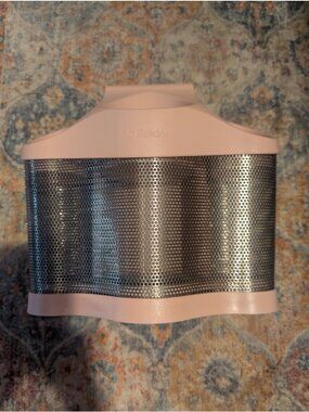 Polder Style Station Hair Tool Organizer, Blush/Silver Dryer Curling Iron Holder